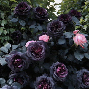 Роза Черная купить по цене от 450р. в интернет-магазине «Посадика» с доставкой почтой в в Каргополье и по всей России – [изображение №1].