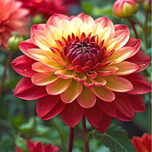 Георгин Оникс Найт купить по цене от 590р. в интернет-магазине «Посадика» с доставкой почтой в в Каргополье и по всей России – [изображение №1].