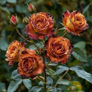 Роза плетистая Оранжевый Бриллиант купить по цене от 450р. в интернет-магазине «Посадика» с доставкой почтой в в Каргополье и по всей России – [изображение №1].